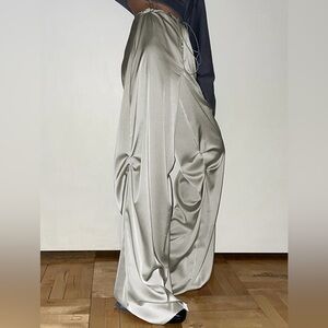 Commense Silver Wide Leg Pants